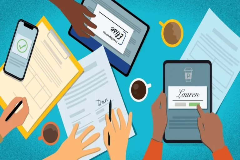 A group of people collaborating on a computer, learning how to use proposal software effectively.